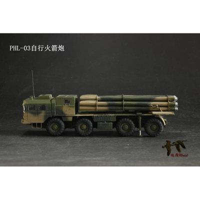 。〖HY〗成品代工1/72 中国PHL-03远程自行火箭炮 搜模阁 UA72110