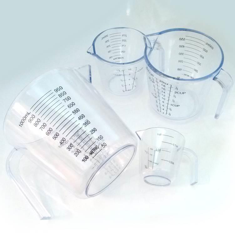 塑料量杯 冷水壶 带刻度计量杯 透明量杯 CUP 烘培DIY器具 杯子