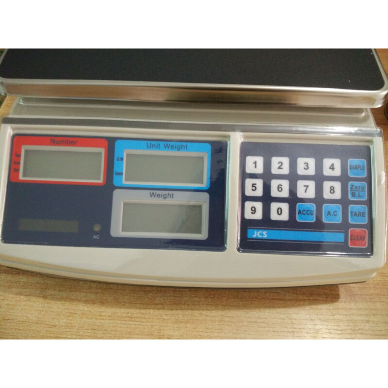 。外贸出口电子称按键英文版台秤计重计数电子秤3/7.5/15/30kg