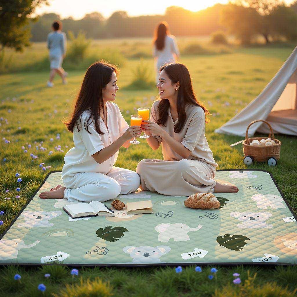 户外野餐垫超声波春游防水地垫防潮垫加厚便携可折叠ins风可机洗,户外/登山/野营/旅行用品,野餐垫,淘宝优惠券,粉丝福利购,淘宝优惠卷