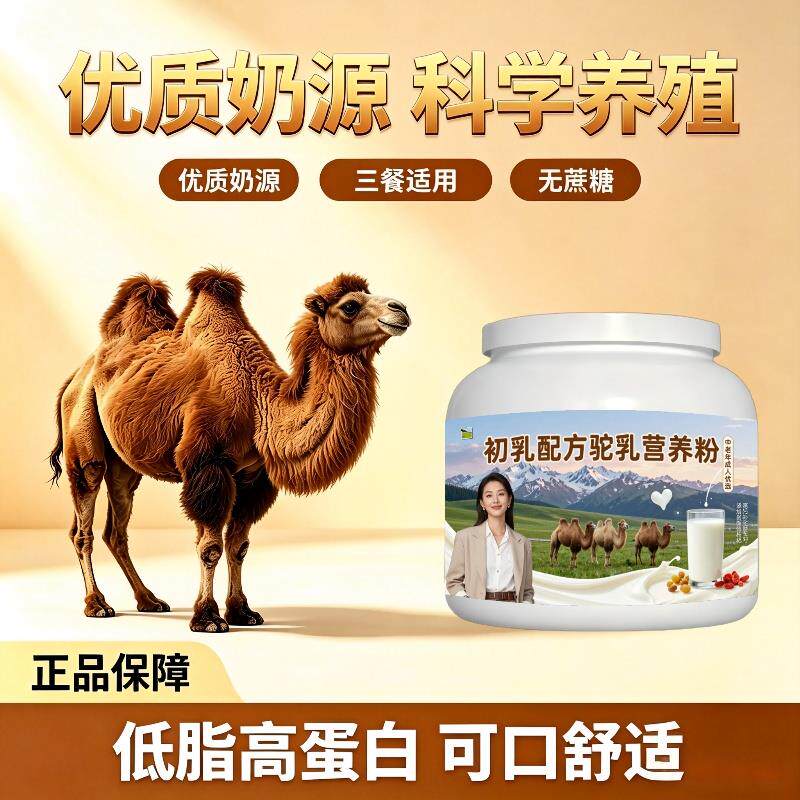 中老年初乳驼乳粉日常营养高蛋白均衡营养骆驼营养粉厂家直销官方