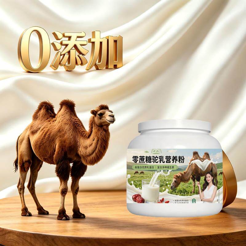 日常营养零蔗糖驼乳粉月子食补零蔗糖高蛋白驼奶粉沙漠有机正品配