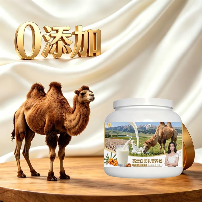 日常饮食人群高蛋白驼乳粉日常早餐高蛋白均衡营养骆驼营养粉沙漠