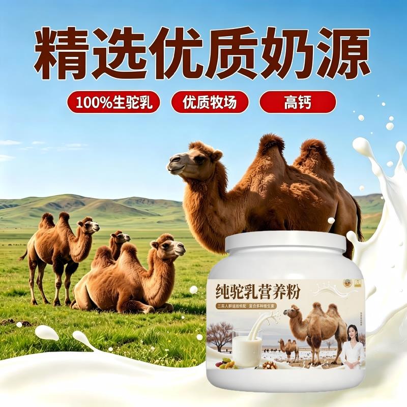 日常饮食人群纯驼乳粉日常冲饮益生菌口感温和驼奶冲调粉沙漠有机