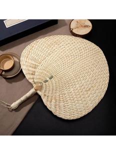 宝宝儿童家用手工麦秆扇夏天编织中国风老式 扇子夏季 手摇蒲扇芭蕉