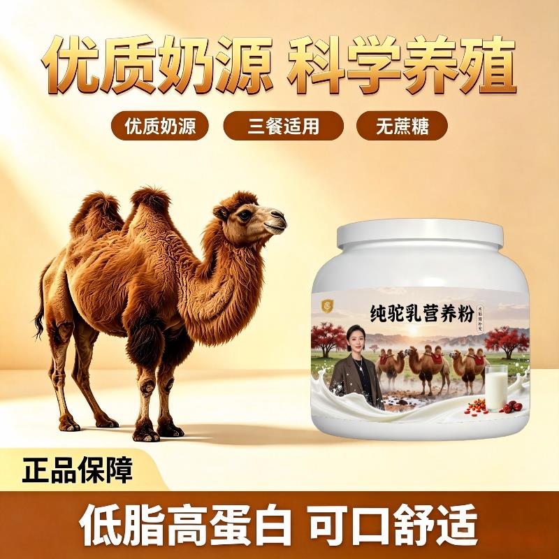 纯驼乳粉日常营养高蛋白护肠胃驼奶冲调粉沙漠有机官方品牌纯正