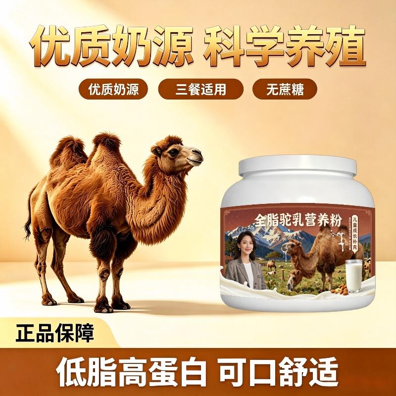 儿童全脂驼乳粉午后加餐益生菌护肠胃驼奶粉沙漠官方认证配方