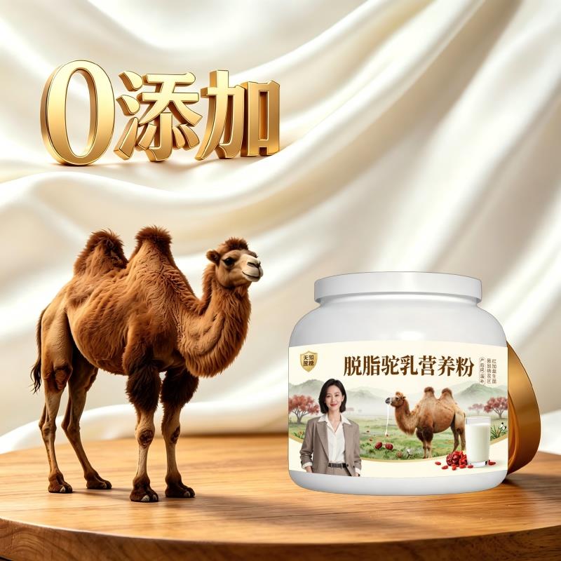 脱脂驼乳粉早晚饮用高蛋白护肠胃驼奶冲调粉沙漠官方初乳配方