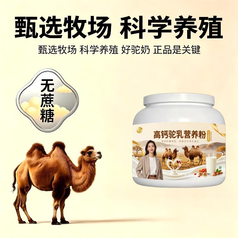 女士高钙驼乳粉居家食补高蛋白护肠胃骆驼营养粉散养正宗初乳