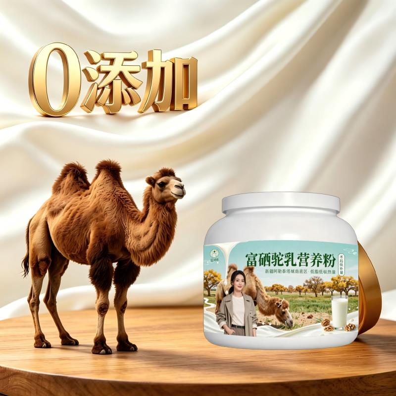 富硒驼乳粉温冲速溶多维复合营养驼乳粉沙漠有机官方认证纯正