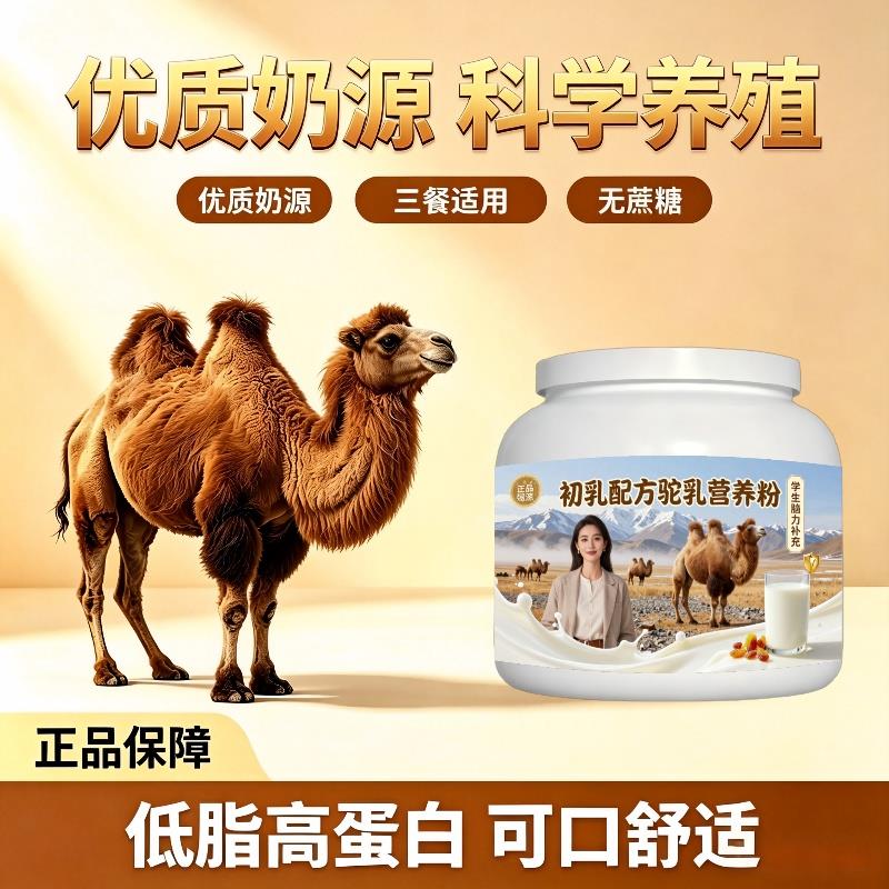 学生初乳驼乳粉课间高蛋白原生营养驼奶粉沙漠有机官方正品初乳