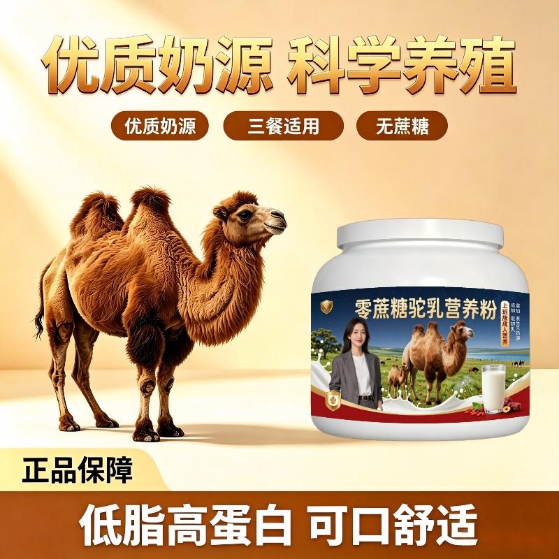 上班族零蔗糖驼乳粉温冲速溶多维复合营养驼奶冲调粉直供官方认证