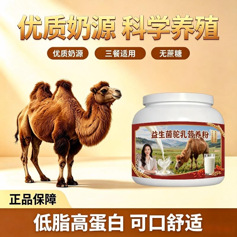 益生菌驼乳粉睡前一杯高蛋白骨骼驼奶冲调粉直供官方初乳配方