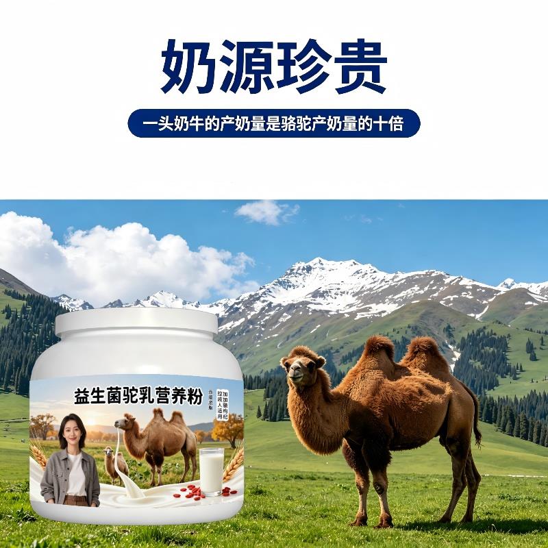 益生菌驼乳粉运动后高钙高蛋白骆驼营养粉散养官方认证初乳配方