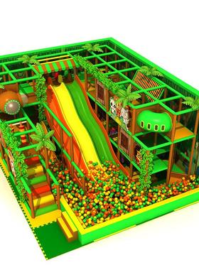 223新网红儿童大型年VS-20073娱乐淘气堡森林动物主题网红0滑梯各