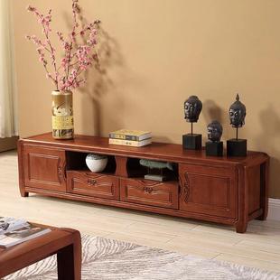 雕花木客电视柜 现代m厅中式 小户型1.6影视柜 003视柜 实木电DSG