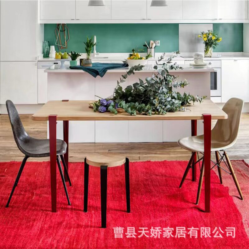 金属桌腿脚夹式桌角可调节电视柜茶几脚铁艺餐桌腿支架办公餐桌架