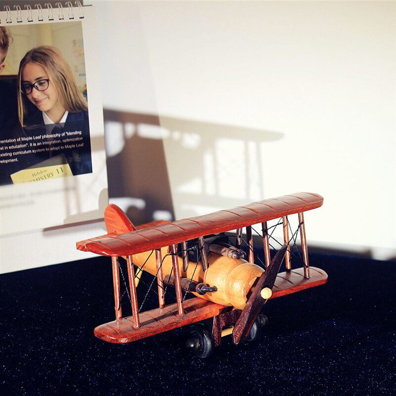 复古木质小飞机模型送男生老师个性小众男生生日礼物送孩子同学