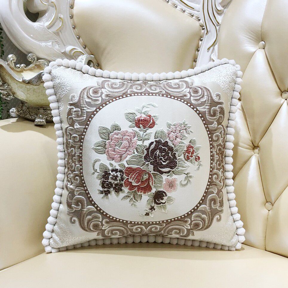 欧式沙发抱枕靠垫套奢华客厅北欧靠枕床头靠背大号护腰靠垫可拆洗