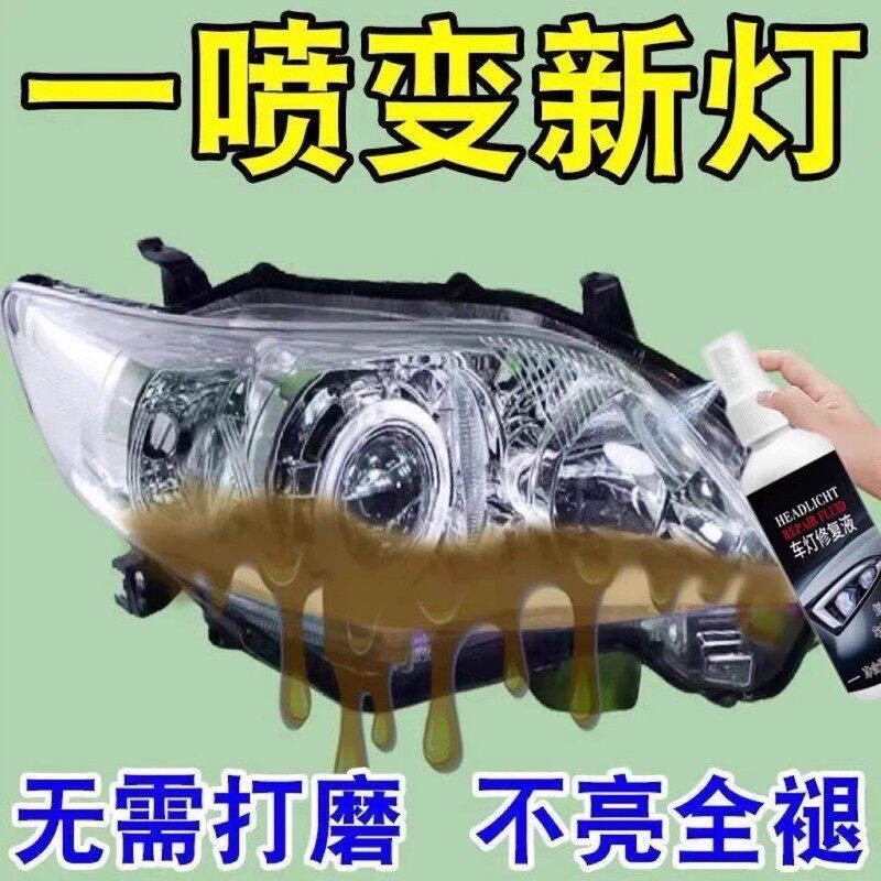 汽车大灯清洗翻新修覆工具套装车灯罩去发黄修覆液抛光镀膜剂打磨