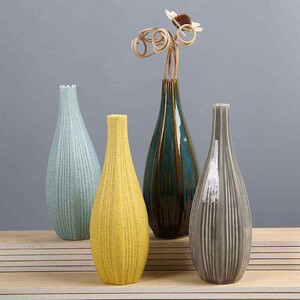 窑变陶瓷花瓶工艺品创意家居摆件欧式花器桌面电视柜样板房