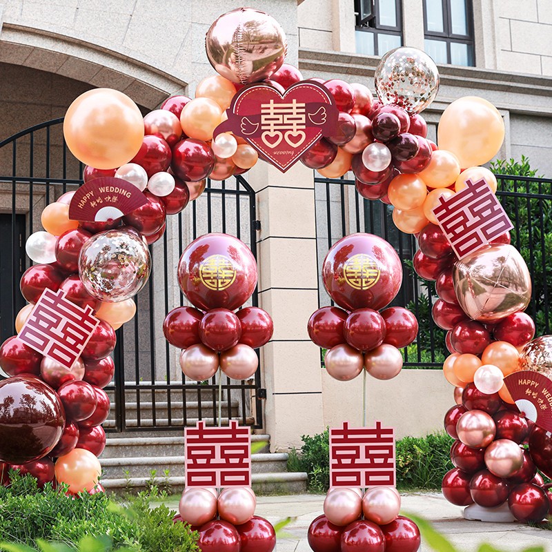 气球拱门支架结婚装饰婚庆场景布置套装订婚生日婚房婚礼用品大全