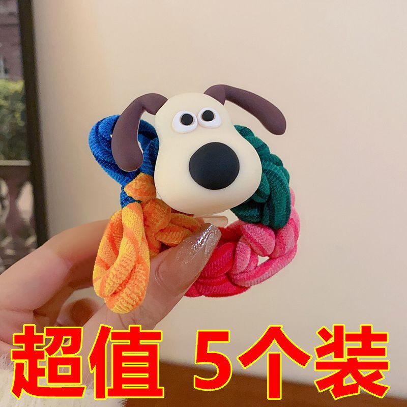 手工编织头绳可爱卡通扎头发高弹力橡皮筋发绳头饰发圈