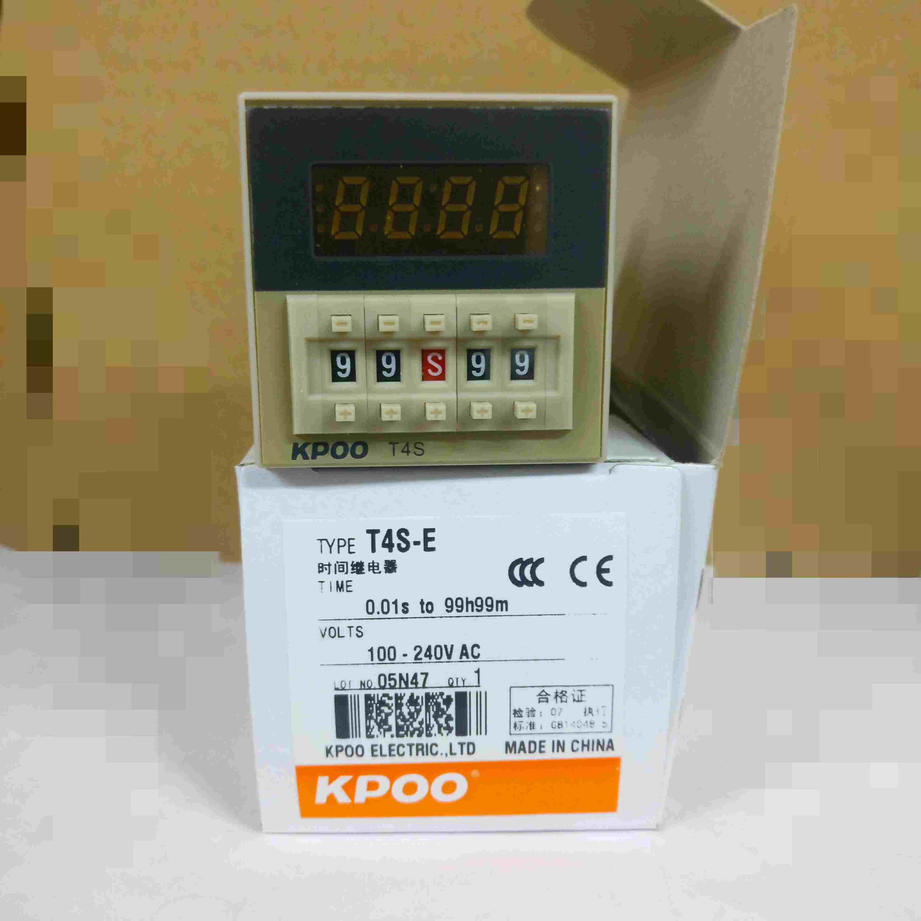 开普KPOO 数字显示时间继电器 T4S-E 三组输出