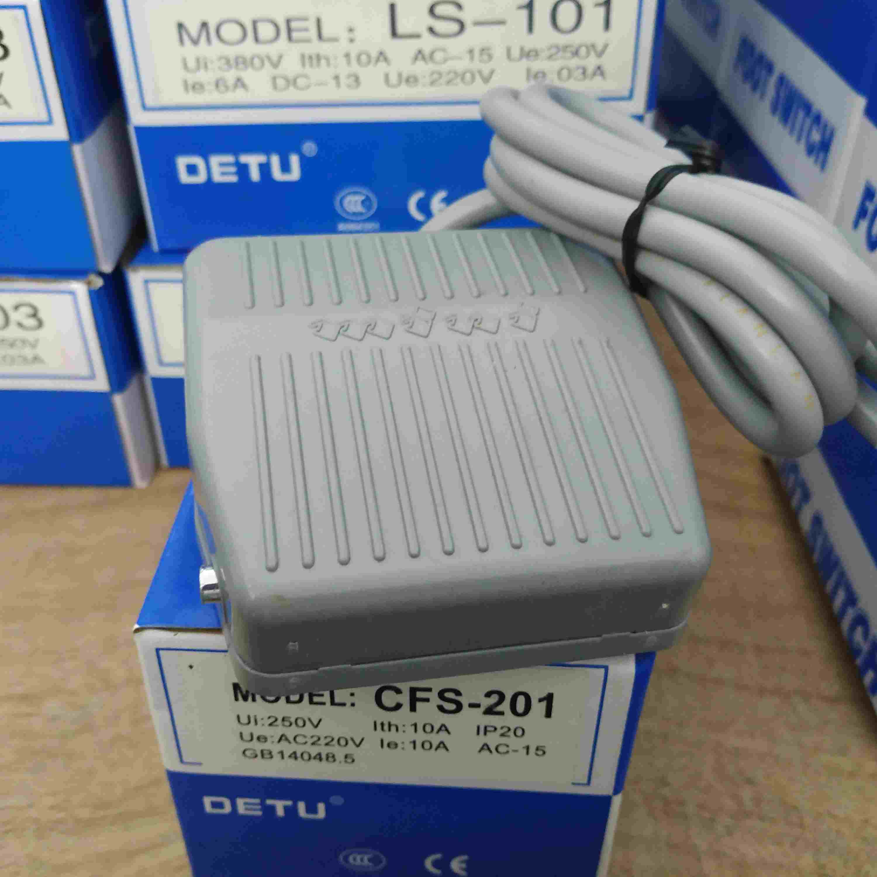 德图DETU 塑胶外壳机床控制脚踏开关 CFS-201