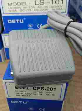 德图DETU 塑胶外壳机床控制脚踏开关 CFS-201