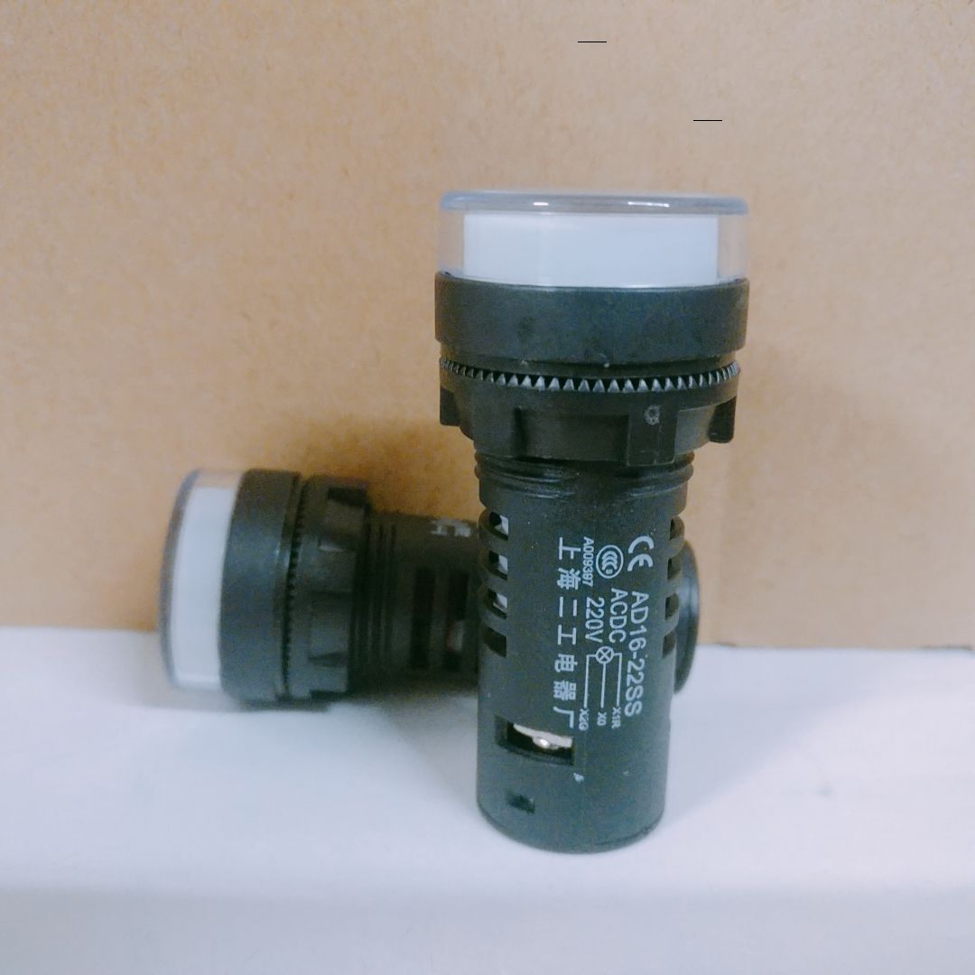 LED高亮电源指示灯双色型信号灯 AD16-22D/SS 红R绿G 220V