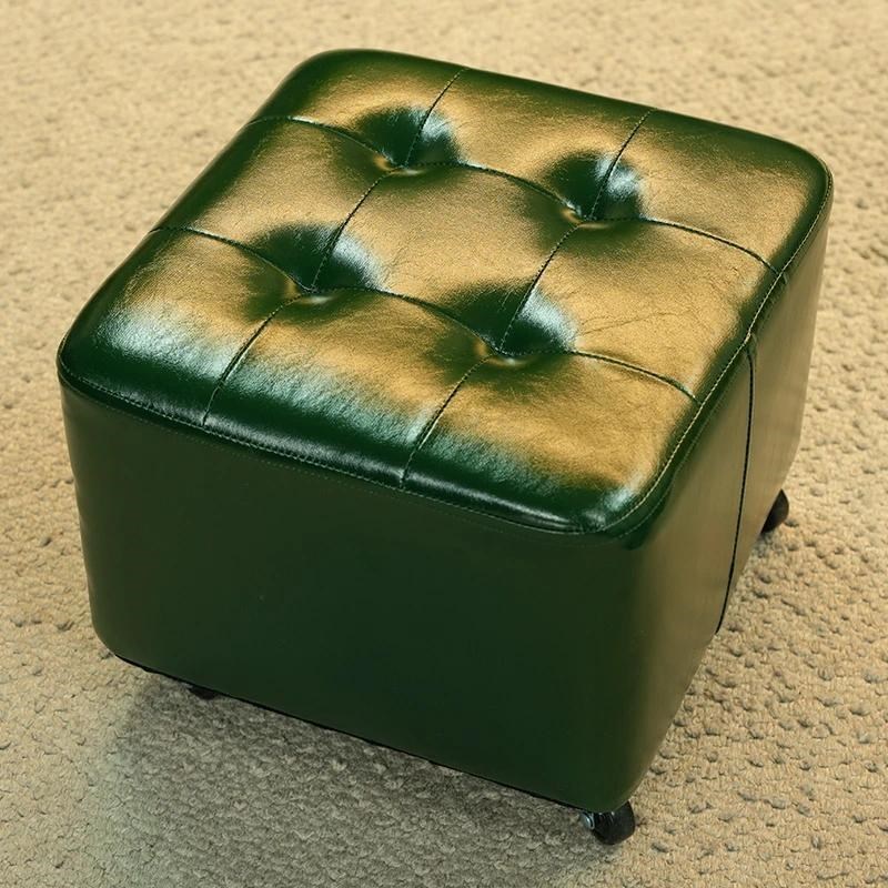 热销热销万向轮小凳子家用客厅滑轮矮凳带娃神器儿童带滑轮板凳懒