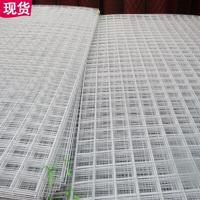 热销白色浸塑网片电焊网货架饰品架网片网格宠物笼用网防护隔离网