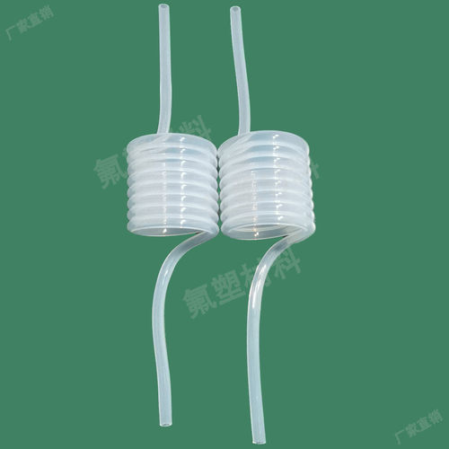 热销英制FEP螺旋式特氟龙加热器用F46高温腐蚀塑料软管快插接头弹