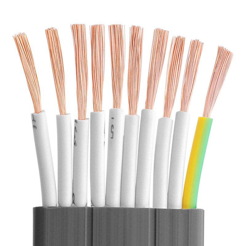 热销行车扁平电缆TVVB10 12 13 14 16 18 20芯电梯扁线电动门柔软