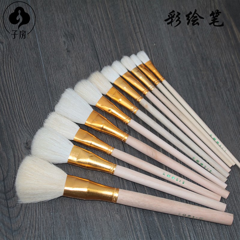 热销卫庄绘画彩笔羊毛笔刷软头S笔陶瓷描金工艺水彩油画画笔油漆