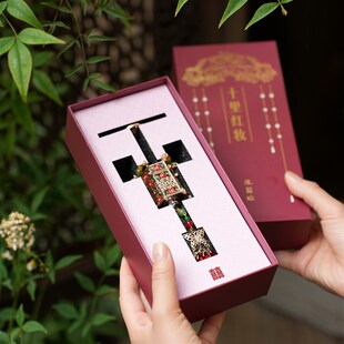 热销【浙江省博物馆】十里红妆万工轿文创囍灯冰箱贴宫灯造型家居