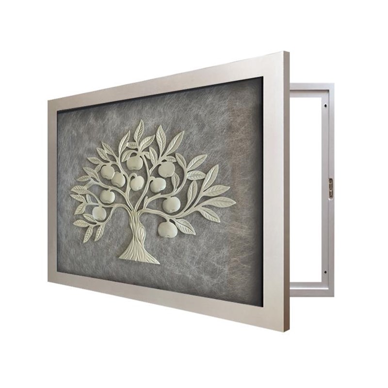 热销餐厅立体配电箱遮挡现代简约发财树电表箱装饰画轻奢高级感电图片