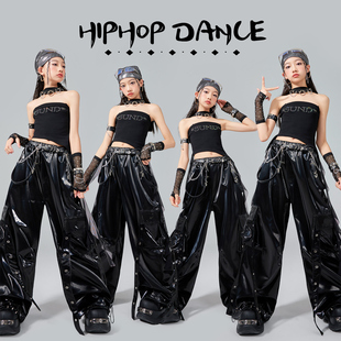 女童爵士舞服装 六一儿童嘻哈街舞表演潮服女团模特舞蹈演出服套装