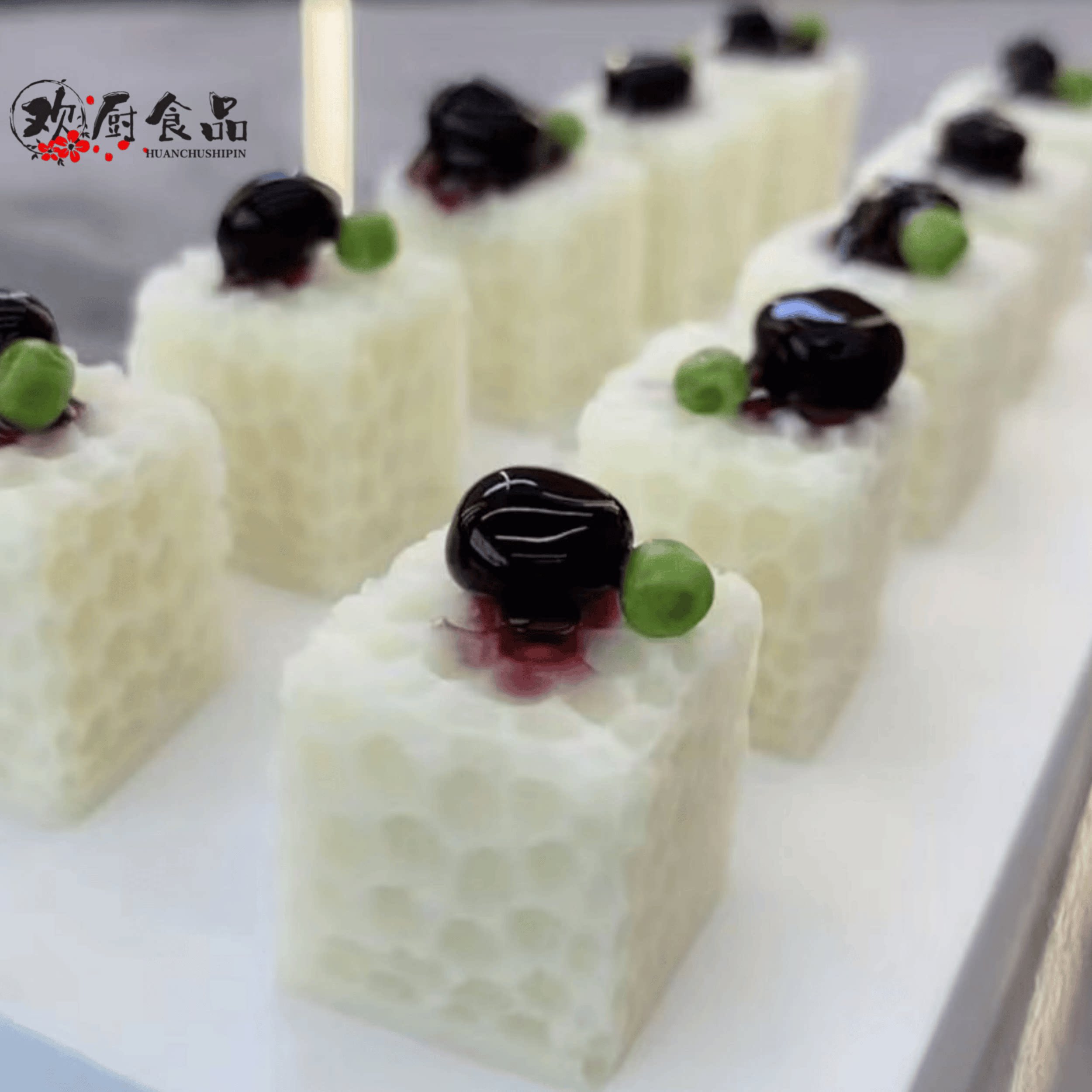 蜂巢山药慕斯蜂巢山药糕创意点心糕点约270g酒店冷盘餐饮宴席商用