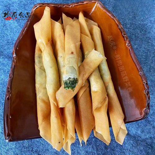 鲜肉菌菇野菜卷半成品油炸点心