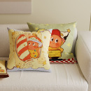 星星人可爱客厅沙发抱枕靠垫床头靠枕腰靠背抱枕套腰靠含芯可拆洗