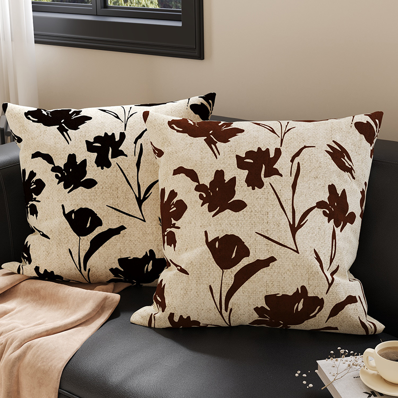 简约高级抱枕套客厅沙发靠背靠垫卧室床头飘窗腰靠腰枕含芯可拆洗