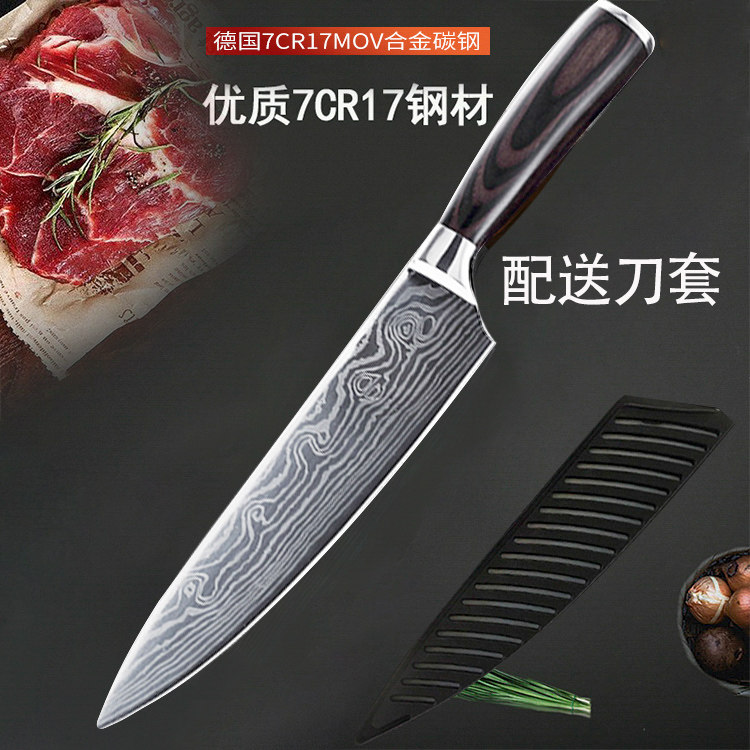 大马士革钢刀日式寿司刀
