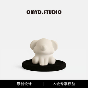 饰摆件 CMYD原创设计小象首饰钥匙杂物收纳盘高颜值对象送礼物装