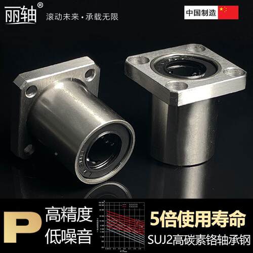 方法兰直线轴承LMK 6 8 8S 10 12 13 16 20 25 30 35 40 50 60 UU