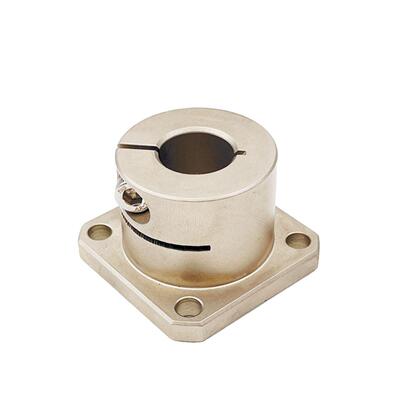 上隆导向轴支座开口型45号钢镀镍SHDK方法兰型机加工件D16 20 25