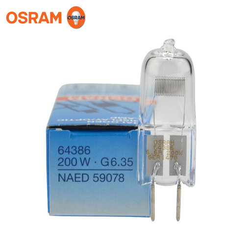 。机场灯泡 6.6A 200W 显微镜 卤素灯泡 机场助行灯 欧司朗64386