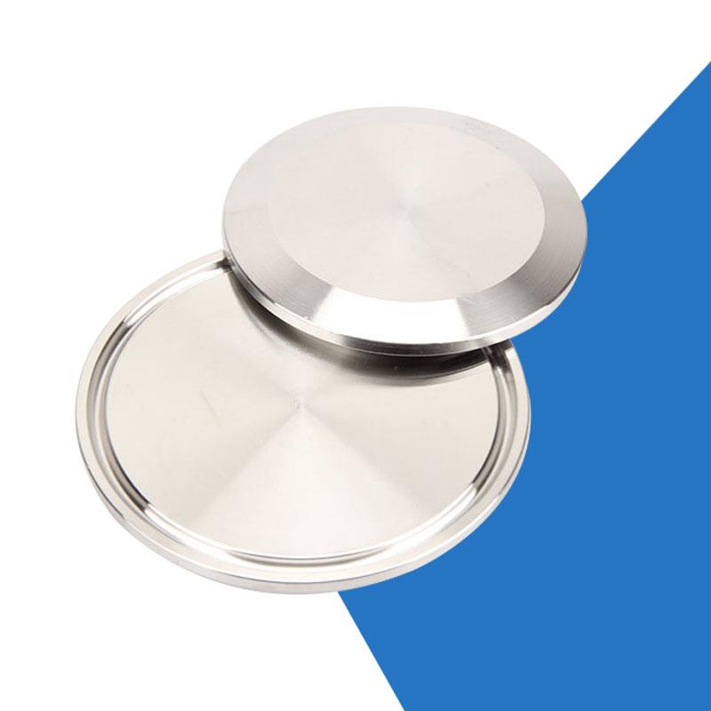 304不锈钢快装盲板卡盘堵片快开盲盖闷板 卫生级卡箍式堵头38  51