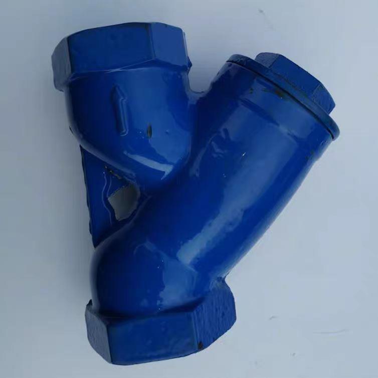 球墨铸铁Y型丝扣过滤器GL11H-16内螺纹不锈钢网管道过滤器内螺纹